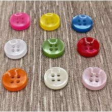 11mm Buttons Resin Round Baby Cardigan Shirt 4-Hole Sewing Knitting 9 Colours