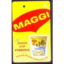 Maggi Cup Porridge S'pore SMRT Train Card