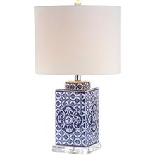 JONATHAN Y JYL3006A Choi 23" Chinoiserie LED Table Lamp Traditional Bedside Desk