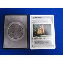 Star Wars 1998 A New Hope Decipher CCG W/B Card Rebel Commander LS