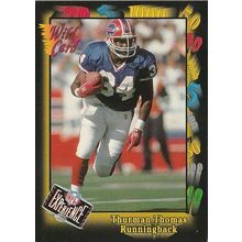 THURMAN THOMAS 1992 WILD CARD # 126F
