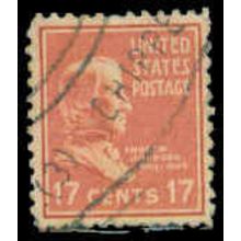 Used 822 17c Andrew Johnson Fine M08050