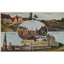 The Vale Of Pickering Castle Howard Hutton Le Hole Helmsley Market Postcard