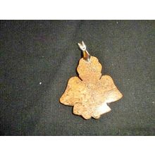 Hand carved picture jasper guardian angel pendant with necklace D healing