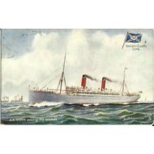Union-Castle Line SS SAXON Tuck Oilette Postcard (9133)