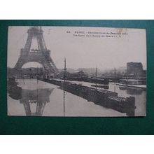 CP 1910 - Flood in Paris ( La gare du champ de Mars )