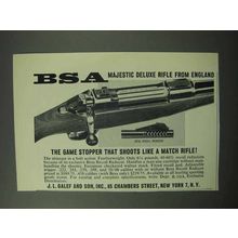 1963 BSA Majestic Deluxe Rifle Ad - Game Stopper