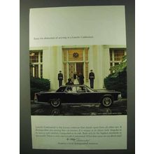 1965 Lincoln Continental Ad - Distinction of Arriving
