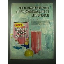 1970 Hawaiian Punch Lemon-Pink Juice Ad - Your Summer Punch