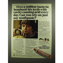 1980 Colgate Toothpaste Ad - Cavity-Causing Acid