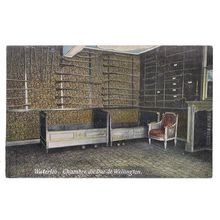 CHAMBRE du DUC de WELLINGTON, WATERLOO, BELGIUM unused vintage postcard (a) #
