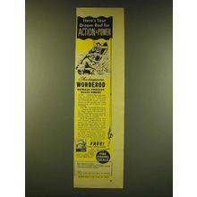 1949 Shakespeare Wonderod Ad - Here's your dream rod for Action & Power