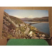 CADER IDRIS & BRIDGE, BARMOUTH, SNOWDONIA, WALES unused postcard =