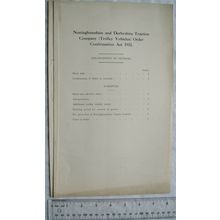 1933 Act of Parliament: Nottingham & Derbyshire Traction Co. Trolley Vehicles