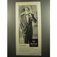 1951 Neiman-Marcus Men's Store Dinner Suit Ad - Silk at Dusk