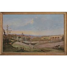 Chelmsford Essex From Springfield Hill in 1842 Painting Postcard