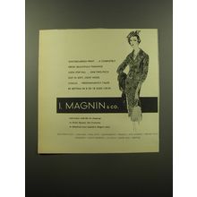 1959 I. Magnin Suit by Bettina Advertisement - Wintergarden print