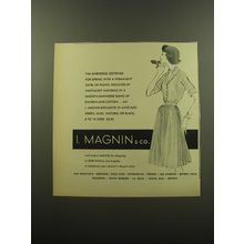 1959 I. Magnin Shirtdress by Nantucket Naturals Ad - The shirtdress softened