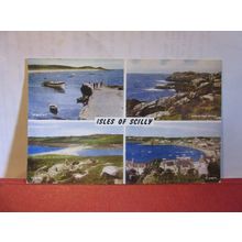 multiview, Isles of Scilly used postcard by J. Salmon 1960 pm =