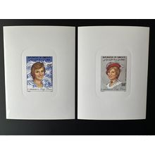 Djibouti 1982 Mi. 333 - 334 Epreuve De Luxe 21e Anniversaire de Lady Diana