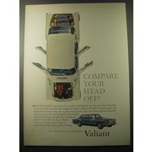 1960 Chrysler Valiant Car Ad - Compare your head off