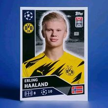 2020 Erling Haaland DOR18 UCL 2021 Topps Sticker DORTMUND