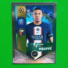 Topps Champions League 22/23 #366 Kylian Mbappe Green Parallel Golden Goalscorer