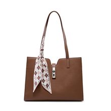 Women Genuine Leather Handbag Medium Top Handle Satchel Shoulder Bag Brown