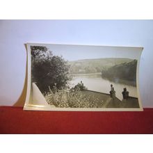 RIVERS MEET, LOOE, CORNWALL vintage photograph =