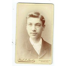 Victorian cdv photo portrait young man Edinburgh photographer