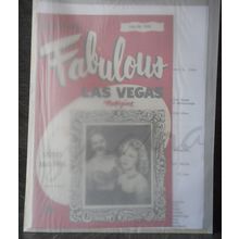 Frank Sinatra Memorabilia - Facsimile Las Vegas 1952 magazine/Arrival Notes 1988