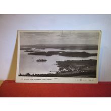 THE ISLANDS from STRONBRAE, LOCH LOMOND used antique postcard RP 1910 pm =