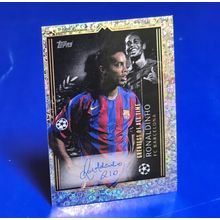Topps Champions League 2023/24 Sticker #740 Ronaldinho Auto Barcelona Auto