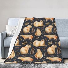 Capybaras Throw Blanket Soft Cozy Plush Warm Fleece Blanket for Sofa Couch Bed 8