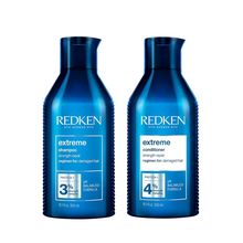 Redken Extreme Shampoo & Conditioner Set Damaged Hair - Strengthens Hair and Rep
