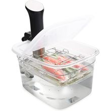 EVERIE Versatile 12-Quart Sous Vide Container with Built-In Rack and Collapsible