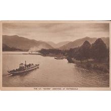 SY Raven Arriving At Patterdale Boat Ship Stunning Old Postcard