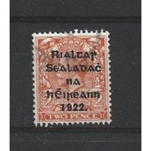 Ireland.SG34 2d Orange.Die Unchecked.Fine Used.Oct24j