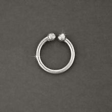 925 Sterling Silver 7mm x 1mm Body Clip Sold by the Each