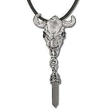 Spirit Wind LongHorn Steer Skull with Fantasy Point Drop Necklace