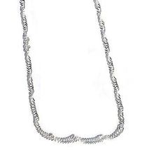 Sterling Silver 18 inch 2.5mm Twisted Neck Chain