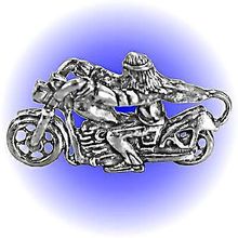 Biker Easy Rider Pewter Figurine - Lead Free.