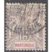 Martinique 1899 Michel 41 O Cote (2004) 2.50 € Type Sage Cachet rond