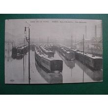 CP 1910 - Flood in Paris ( La Gare d'Austerlitz )