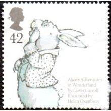 2006 Animal Tales. 42p Value. Alice's Advntures in Wonderland. Fine Used.