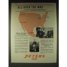 1936 Peters Ammunition Ad - Walter William Lutz, Sgt. B.L. Starkey