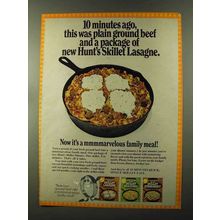 1973 Hunt's Skillet Lasagne Ad - 10 Minutes Ago