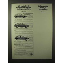 1975 Volkswagen Rabbit, Dasher, Scirocco Car Ad