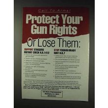 1991 NRA National Rifle Association Ad - Protect Rights