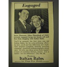1950 Campana Italian Balm Ad - Engaged